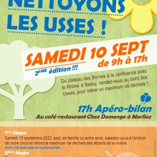 Affiche – Nettoyons les Usses – Samedi 10 septembre