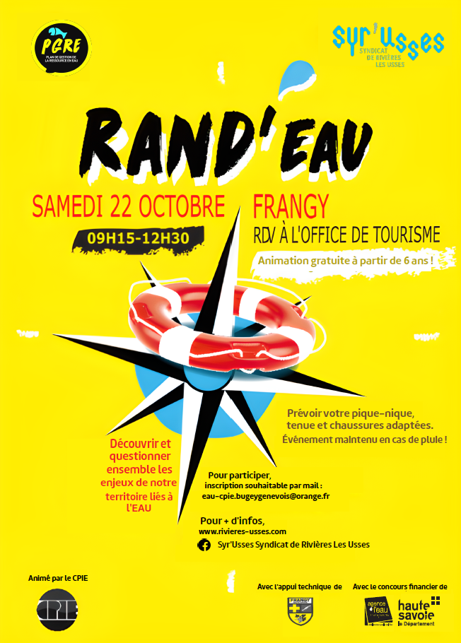 Affiche rand’eau Frangy 22 octobre