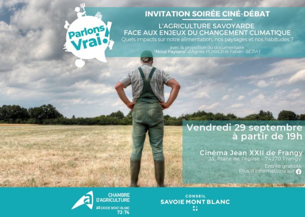 Soirée ciné-débat Frangy 29 septembre