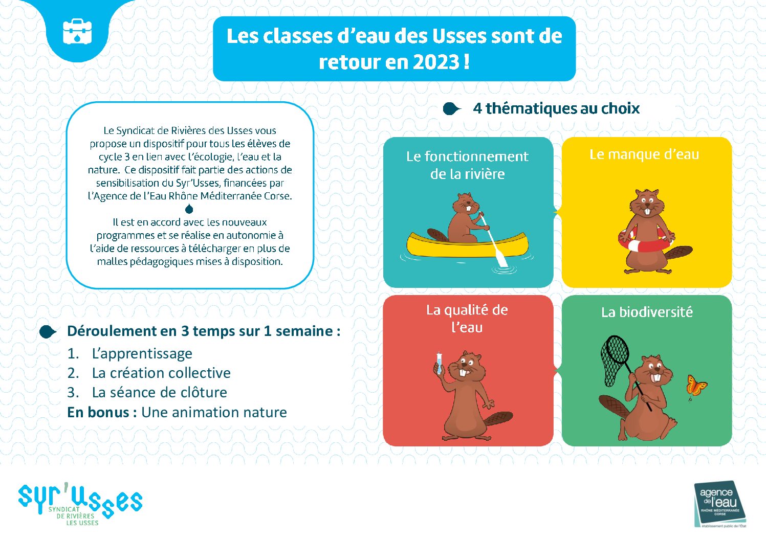 flyer classe d’eau des Usses