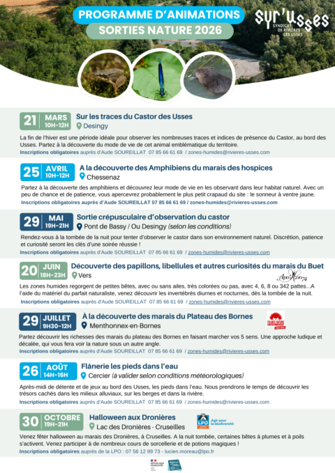 Programme animations nature SyrUsses-2026