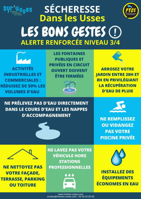 Affiche alerte renforcée sécheresse